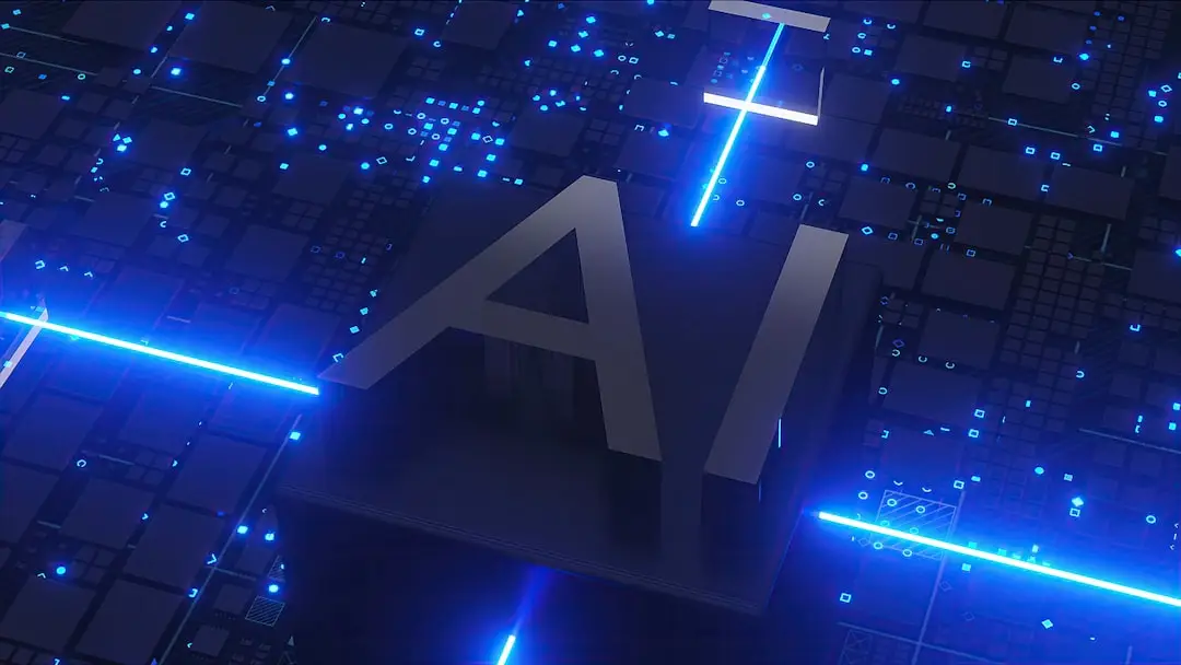 best AI crypto tokens 2026 — AI text with glowing blue circuits representing artificial intelligence and blockchain investment