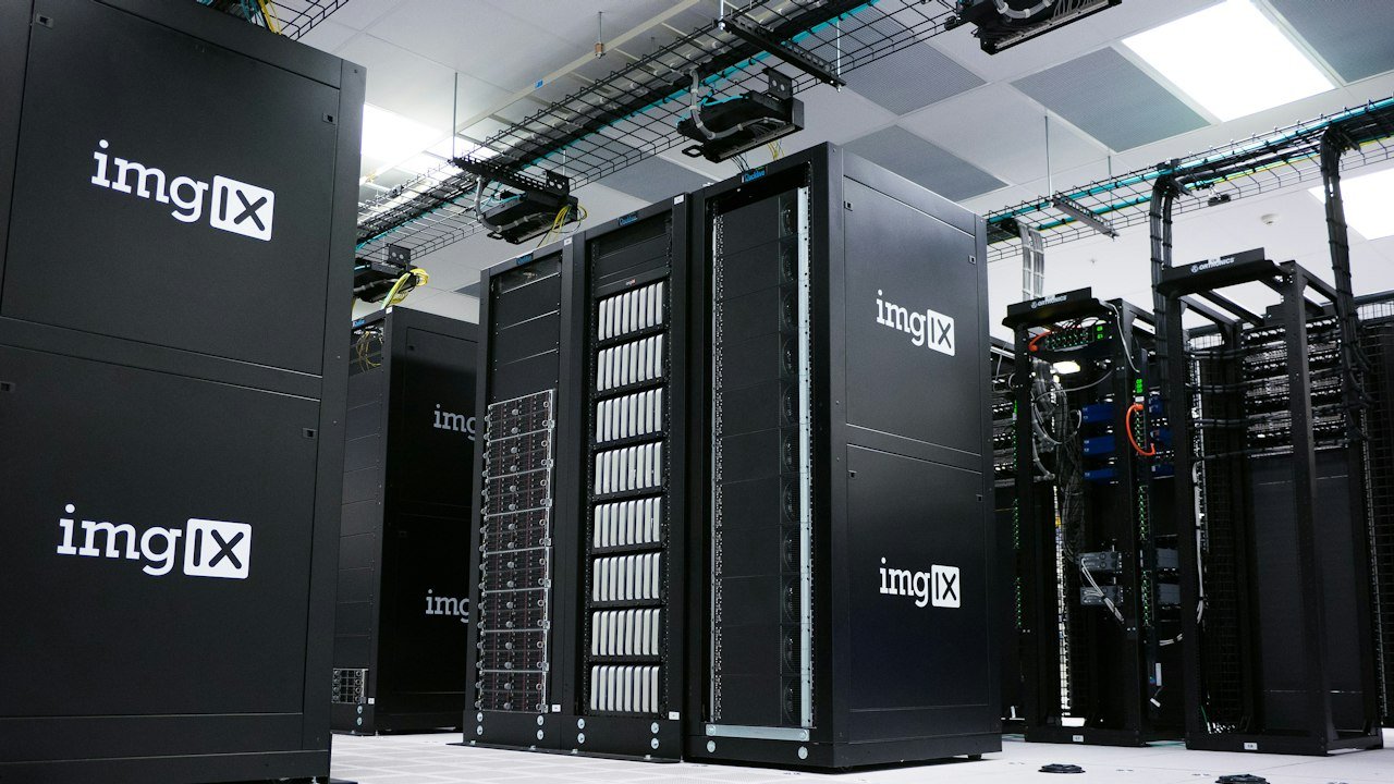 Data center server racks representing Nvidia's AI stock outlook and data center revenue growth
