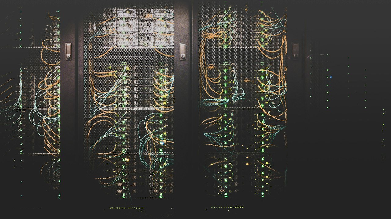 Network cables in a data center supporting Azure growth in the Microsoft stock forecast